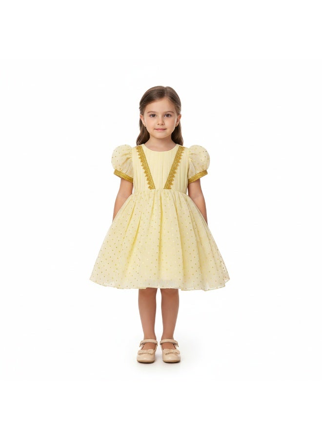 D'Daniela Golden Glow Dress - Yellow - Image 1